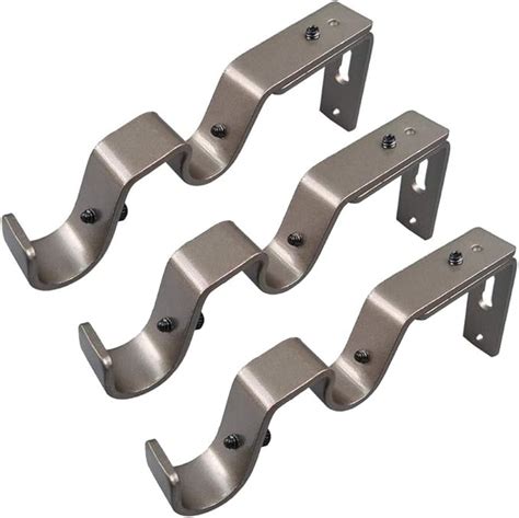 metal brackets for 1.25 rods|sturdy curtain rod brackets.